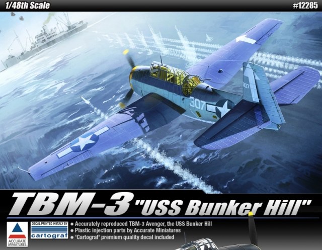 Academy 1/48 TBM-3"USS BUNKER HILL"