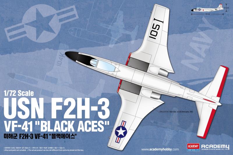 Academy 1/72 USN F2H-3 VF-41 "BLACK ACES"