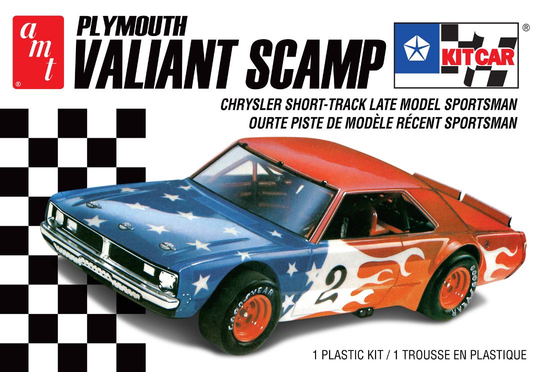 AMT Plymouth Valiant Scamp Kit Car 2T 1/25 Model Kit (Level 2)