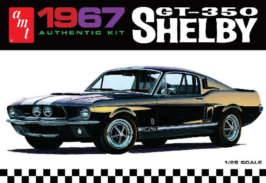 AMT 1967 GT-350 Shelby Molded in Black1/25 Model Kit (Level 2)
