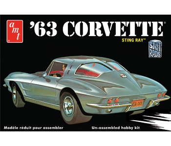 AMT 1963 Chevy Corvette Sting Ray 1/25 Model Kit (Level 2)