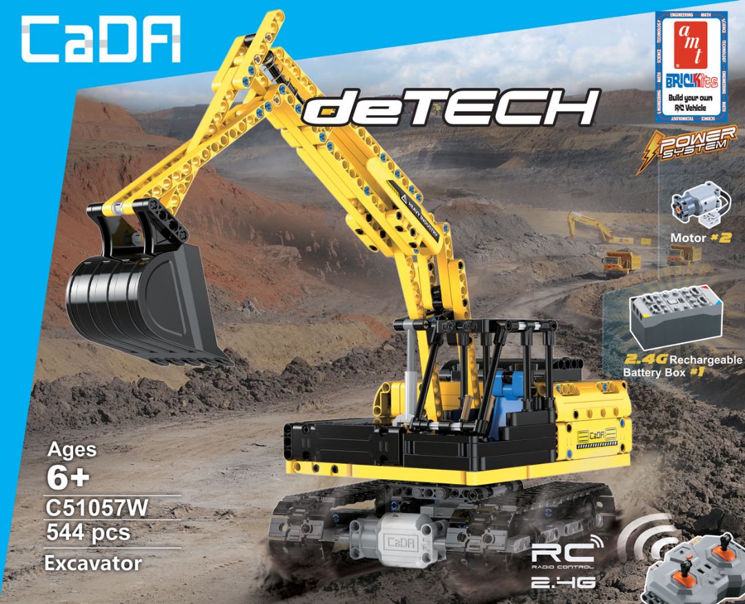 AMT Brick Kits Excavator - 544 Pieces (RC) AMT Brick Kits Excavator - 544 Pieces (RC)