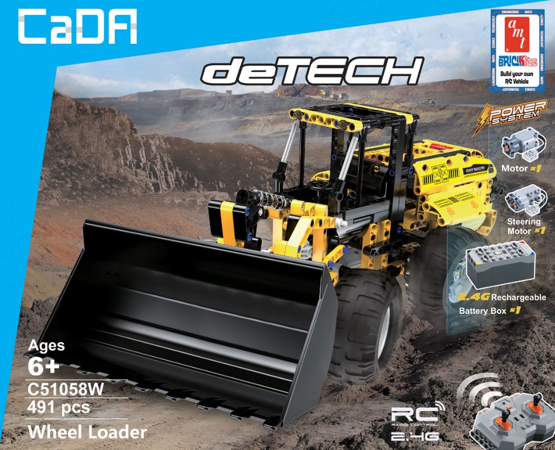 AMT Brick Kits Wheel Loader - 491 Pieces (RC) AMT Brick Kits Wheel Loader - 491 Pieces (RC)