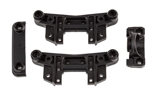 Team Associated SR7 Shock Tower and Rear Bearing Support Set