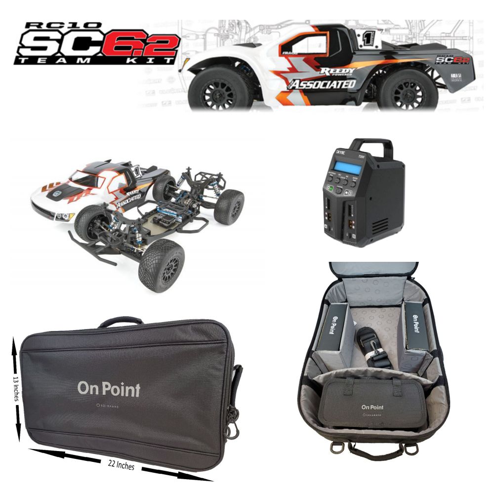 Team Associated SC6.2 + On Point Bag + SkyRC T200 Charger Bundle