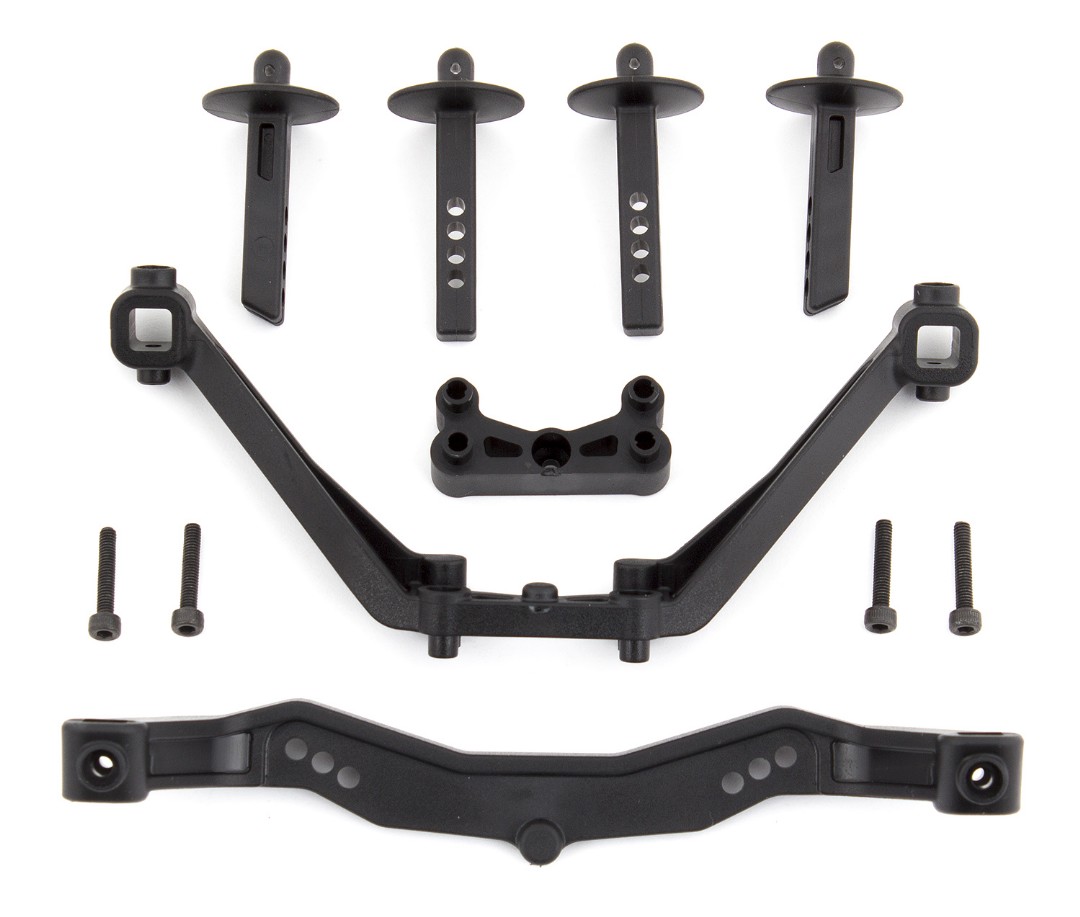 Team Associated SC6.1 Body Mounts, front and rear
