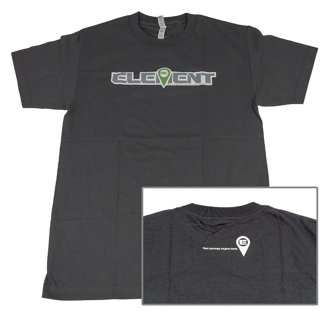 Element RC Logo T-Shirt, gray, 4XL