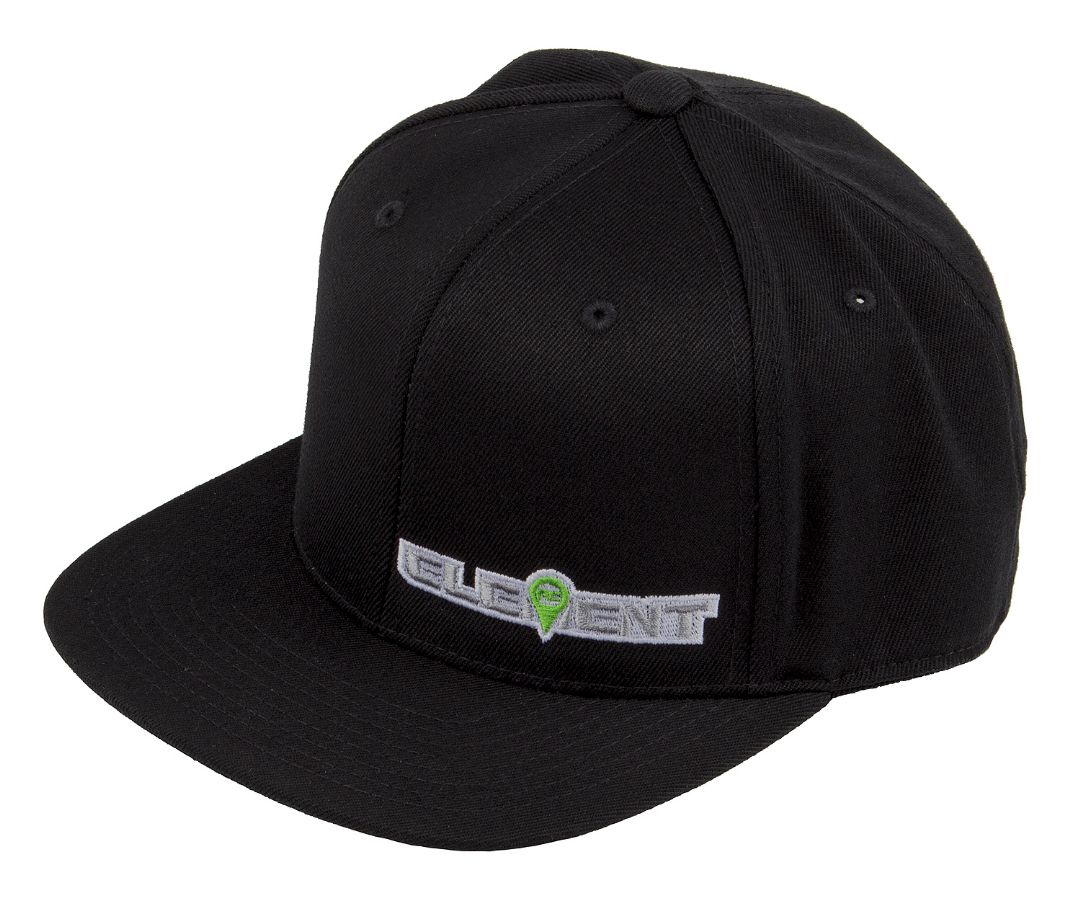 Element RC Hat, flat bill, black - Click Image to Close