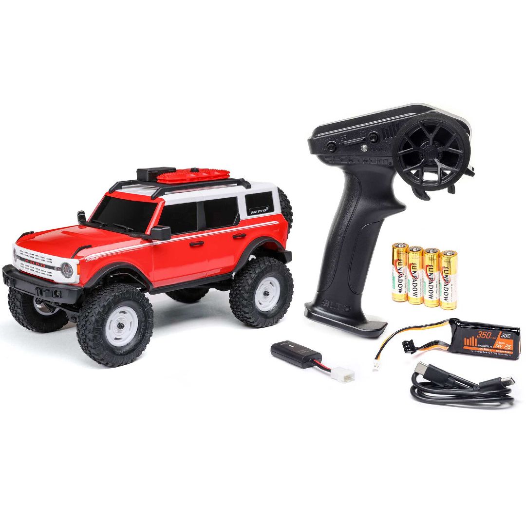 Axial 1/24 SCX24 Ford Bronco Heritage Edition 4x4 RTR - Red Axial 1/24 SCX24 Ford Bronco Heritage Edition 4x4 RTR - Red