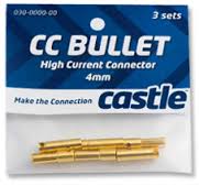 Castle 6.5mm High Current Bullet Connector Set (3ea)