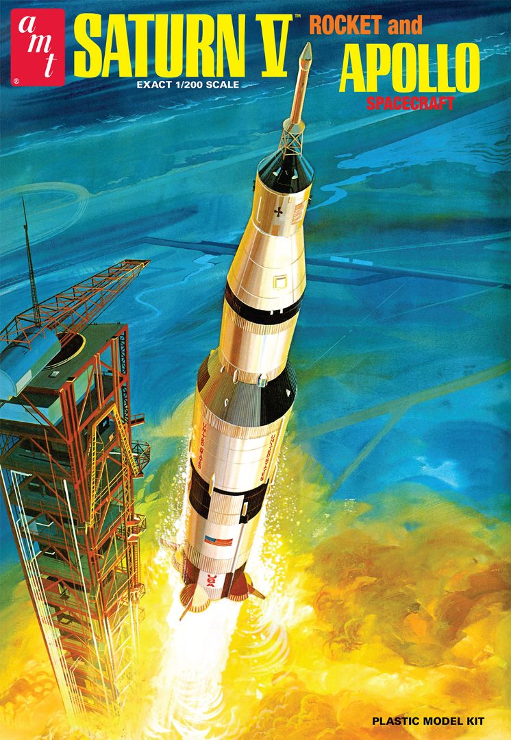 Damaged Box - AMT Saturn V Rocket 1/200 Model Kit (Level 2)