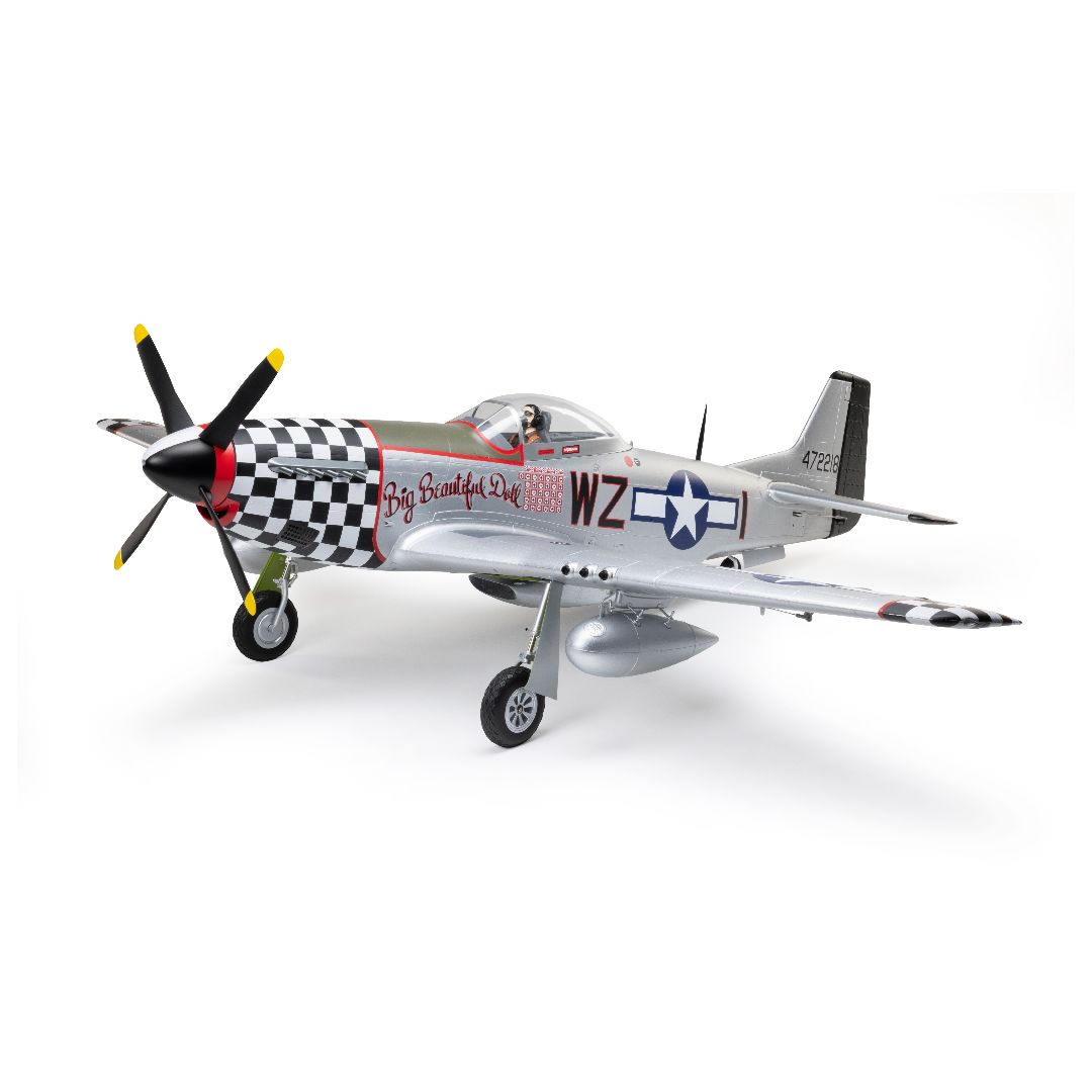 E-Flite P-51D Mustang Big Beautiful Doll 1.5m BNF AS3X+ SAFE E-Flite P-51D Mustang Big Beautiful Doll 1.5m BNF AS3X+ SAFE