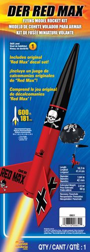 Estes Rockets Der Red Max (English Only) - Intermediate