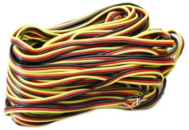 Hitec 50 ft., 3 Color Servo Wire, 22 Gauge, 30 Strand