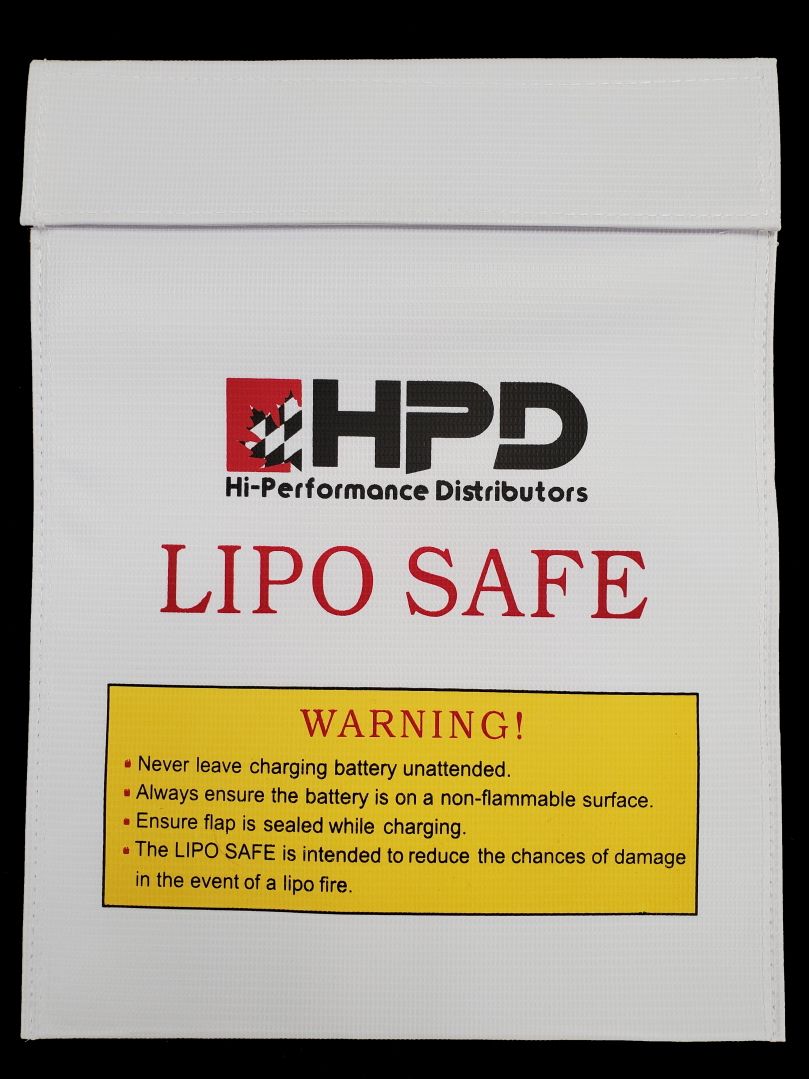 LiPo Safe Bag Hi-Performance Distributors 23x30cm LiPo Safe Bag Hi-Performance Distributors 23x30cm