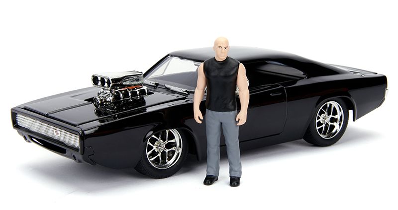 Jada 1/24 "Fast & Furious" Dom's 1970 Dodge Charger w/ Dom Fig