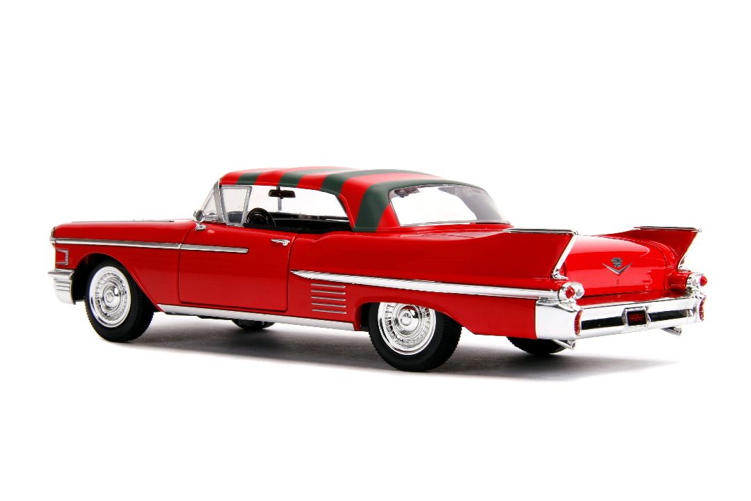 Jada 1/24 "Hollywood Rides" Nightmare Elm Street 1958 Cadillac