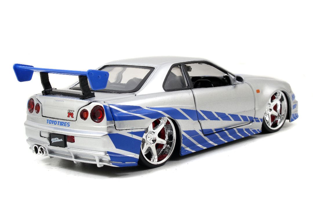 Jada 1/24 "Fast & Furious" Brian's Nissan Skyline GT-R (R34)