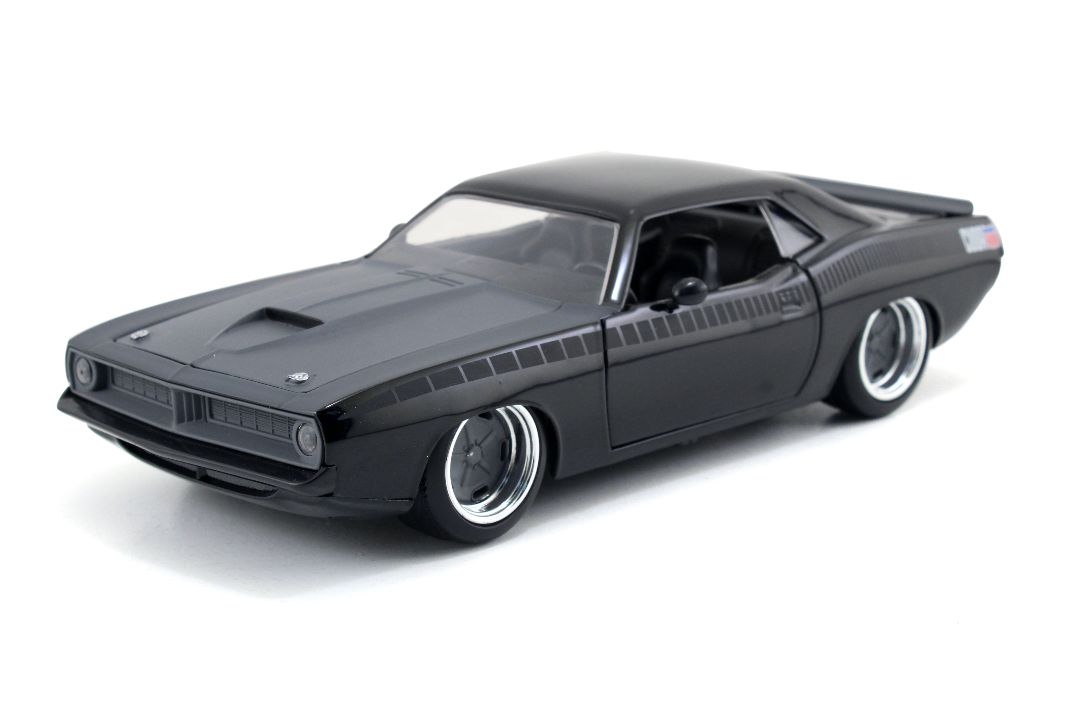 Jada 1/24 "Fast & Furious" Letty's 1970 Plymouth Barracuda Black - Click Image to Close