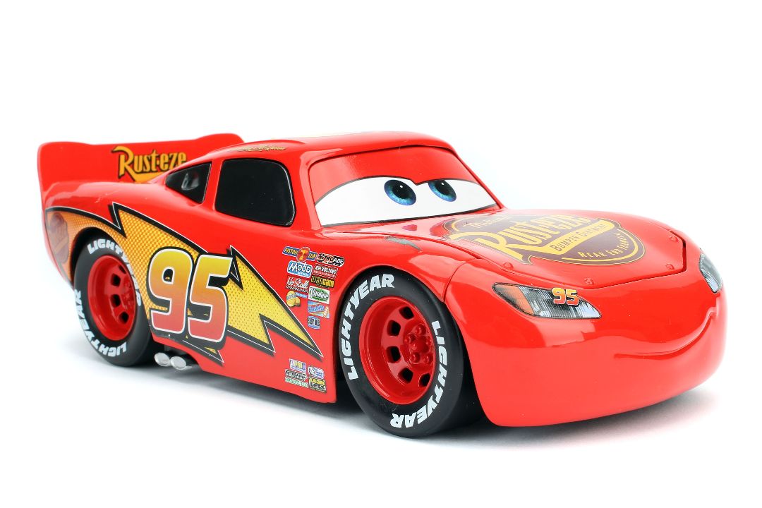 Jada 1/24 "Hollywood Rides" Pixar Cars Lightning McQueen w/Rack