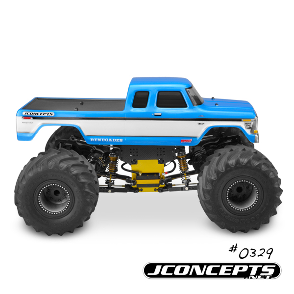 JConcepts 1979 Ford F-250 SuperCab Monster Truck Body w/Bumpers - Click Image to Close