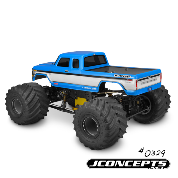 JConcepts 1979 Ford F-250 SuperCab Monster Truck Body w/Bumpers - Click Image to Close