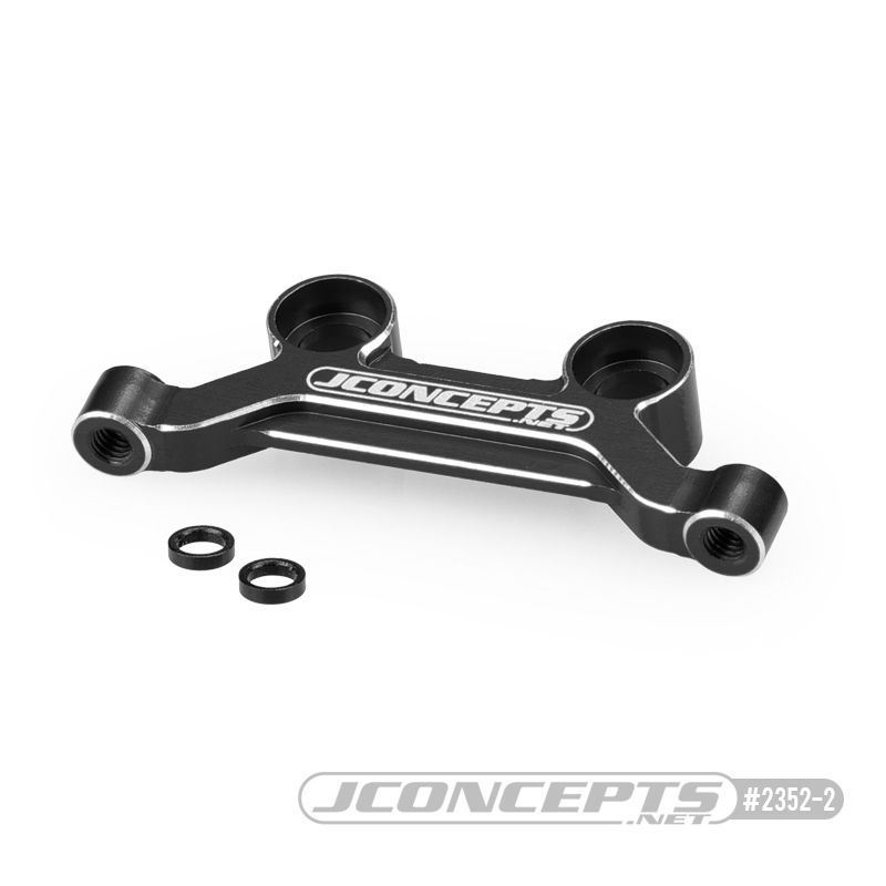 JConcepts - DR10 | SR10 | RB10, aluminum steering rack - black
