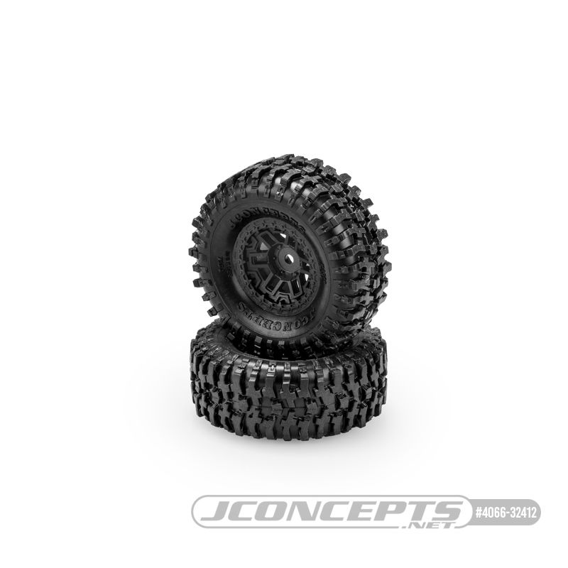 JConcepts Tusk Pre-Mounted on #3446 Wheel -Black -Green Compound JConcepts Tusk Pre-Mounted on #3446 Wheel -Black -Green Compound