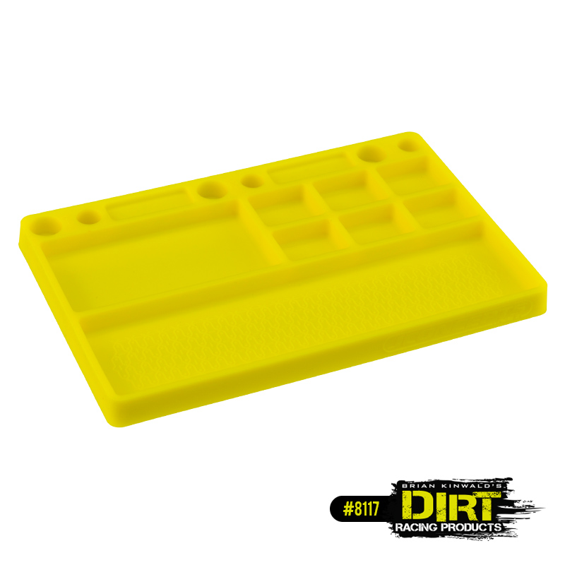 JConcepts Dirt Racing Products rubber parts tray (yellow)