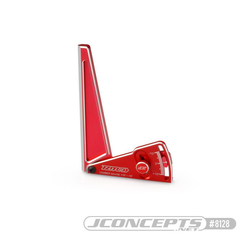 JConcepts - RM2 Aluminum camber gauge, 120mm - red JConcepts - RM2 Aluminum camber gauge, 120mm - red