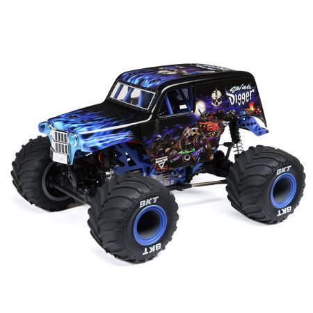 Losi 1/18 Mini LMT Son Uva Digger Monster Truck 4X4 RTR - Blue Losi 1/18 Mini LMT Son Uva Digger Monster Truck 4X4 RTR - Blue