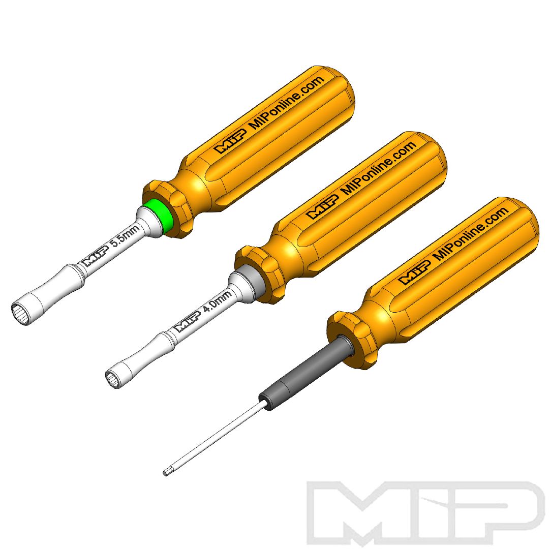 MIP Mini-T/B 2.0 & Mini JRX2 Wrench Set, Metric (3)