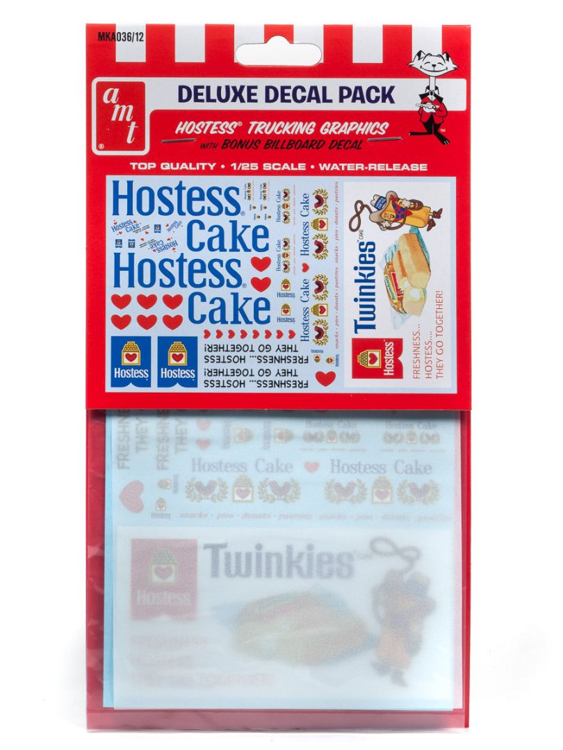 Hostess Trucking Decal Pack (Can be used on any 1/25 scale truc