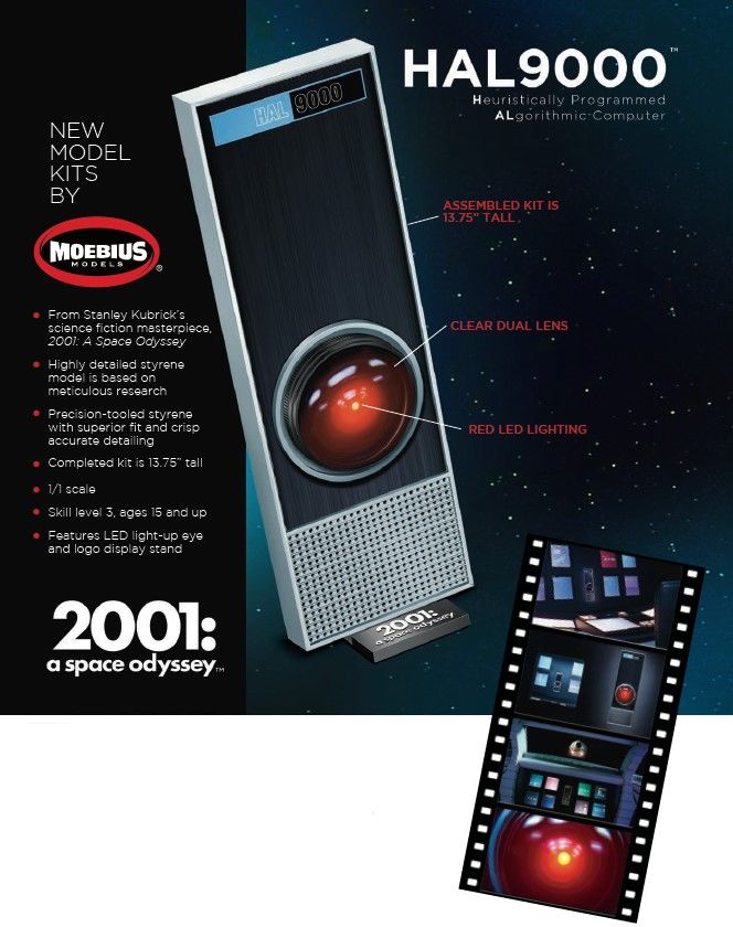 Moebius 2001 HAL9000 1/1 Model Kit (Level 3)