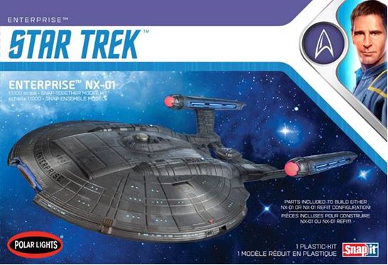 Polar Lights Star Trek NX-01 Enterprise (Snap) 2T 1/1000 Model