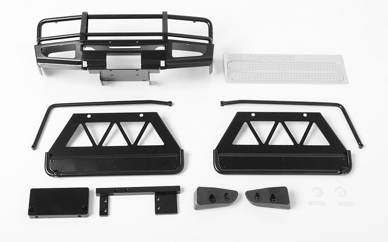 RC4WD Trifecta Front Bumper, Sliders and Side Bars LC70 (Black)