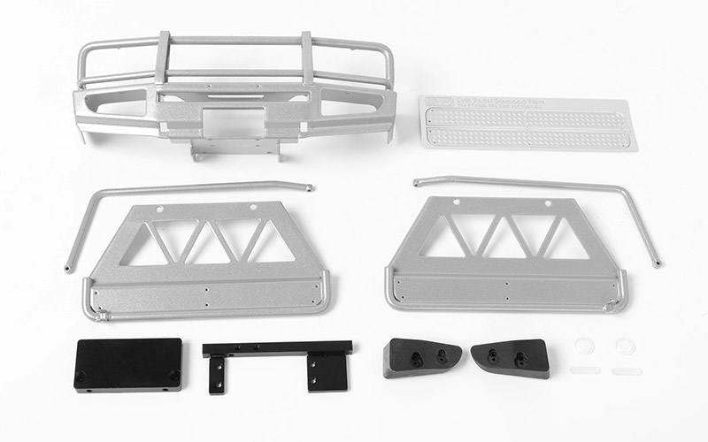 RC4WD Trifecta Front Bumper, Sliders and Side Bars LC70 (Silver)