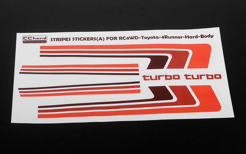 RC4WD Retro Body Stripes for 1985 Toyota 4Runner Hard Body