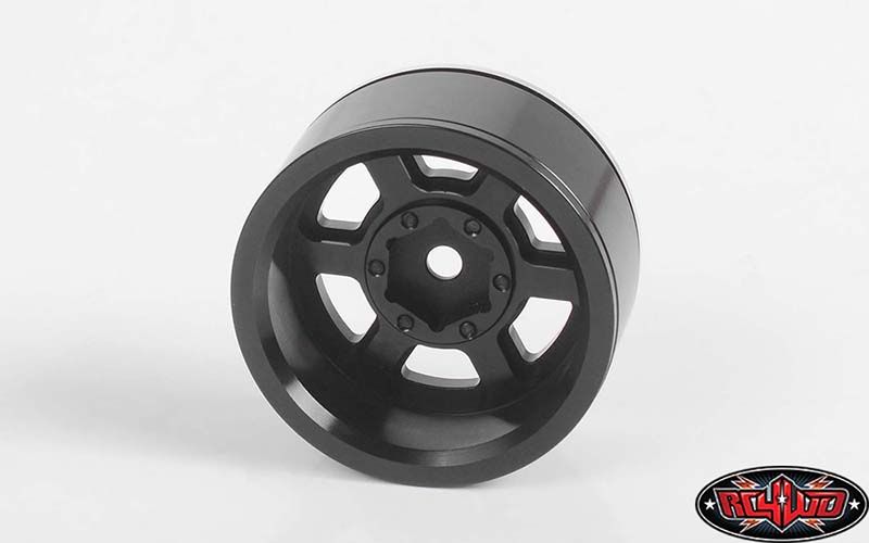 RC4WD 1.55" Six-Spoke Internal Beadlock Wheels (Black) (4)