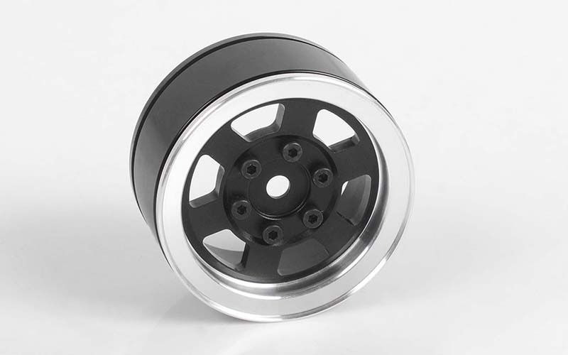 RC4WD 1.55" Six-Spoke Single Internal Beadlock Wheel (Black) (1)