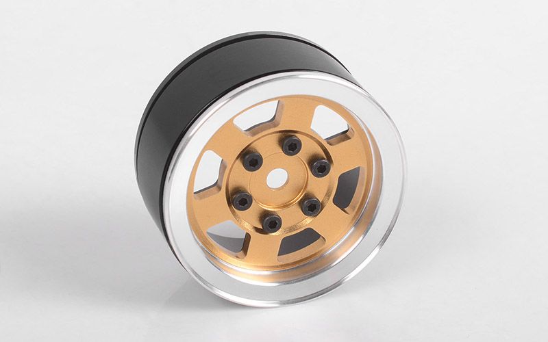 RC4WD 1.55" Six-Spoke Internal Beadlock Wheels (Gold) (4)