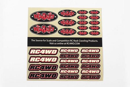 RC4WD Small Decal Sheet
