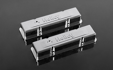 RC4WD 1/10 Holley Chrome Valve Covers for Scale V8 Engine