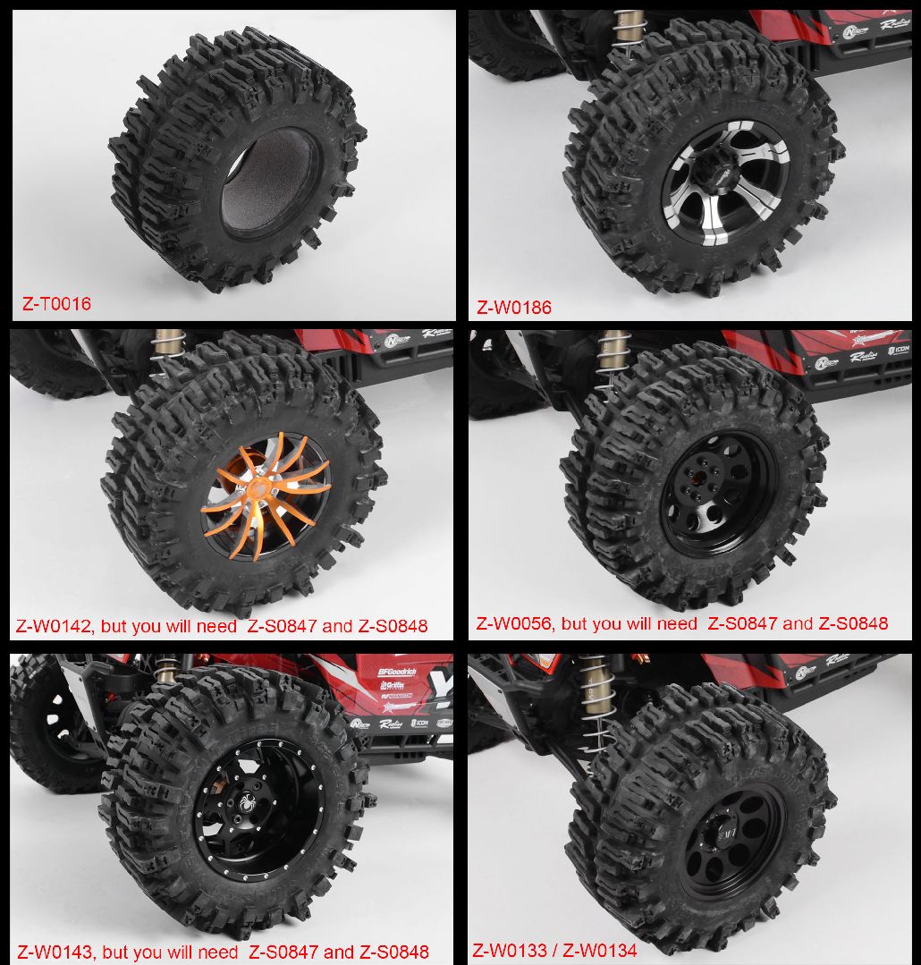 RC4WD 3.8" Mud Slingers Monster 40 Series X4 Tires 7.55" OD (2)