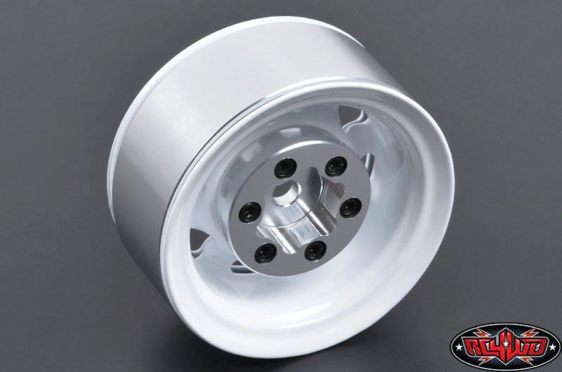 RC4WD 1.55" Stamped Steel Stock Beadlock Wheels (White) (4)