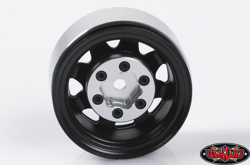 RC4WD 1.55" Stamped Steel Stock Beadlock Wheels (Black) (4)
