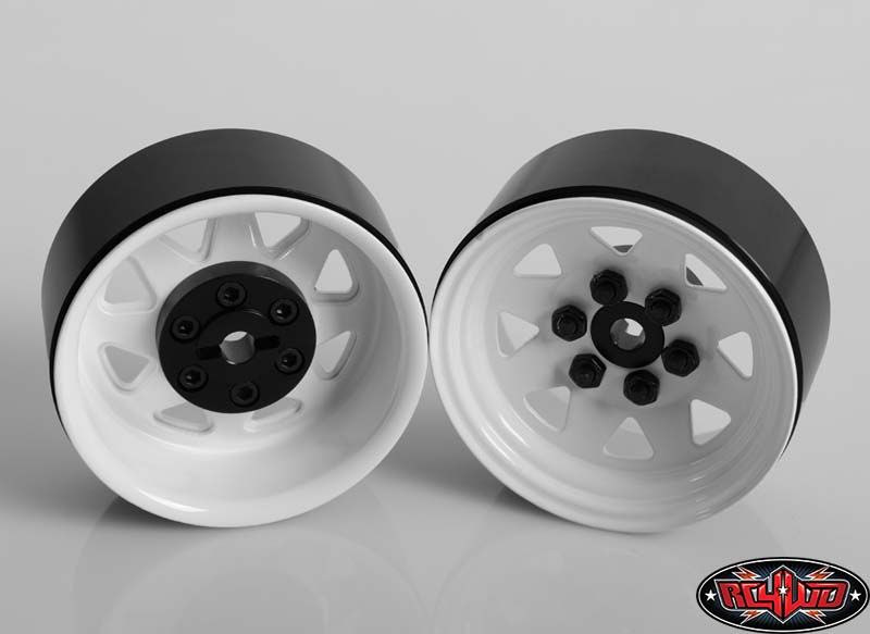 RC4WD 1.9" 6 Lug Wagon Steel Stamped Beadlock Wheels (White) (4)