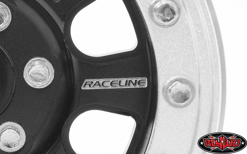RC4WD 2.2" Raceline Monster Beadlock Wheels (Black/Silver) (4)