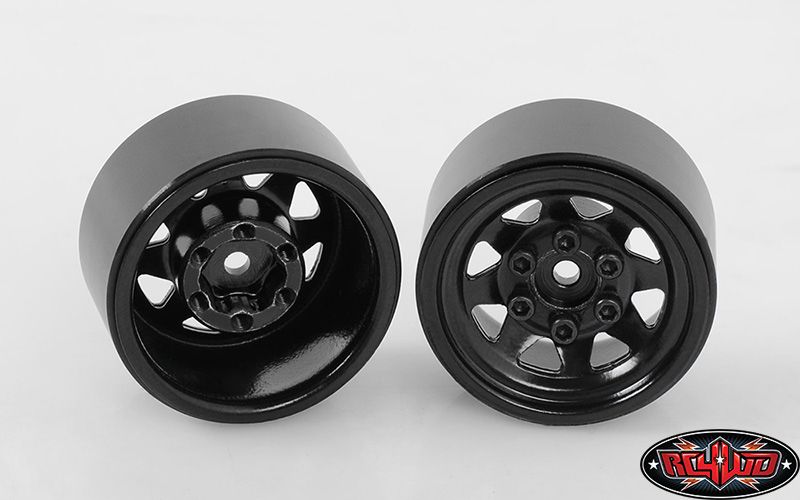 RC4WD 1.0" Stamped Steel Stock Beadlock Wheels (Black) (4)