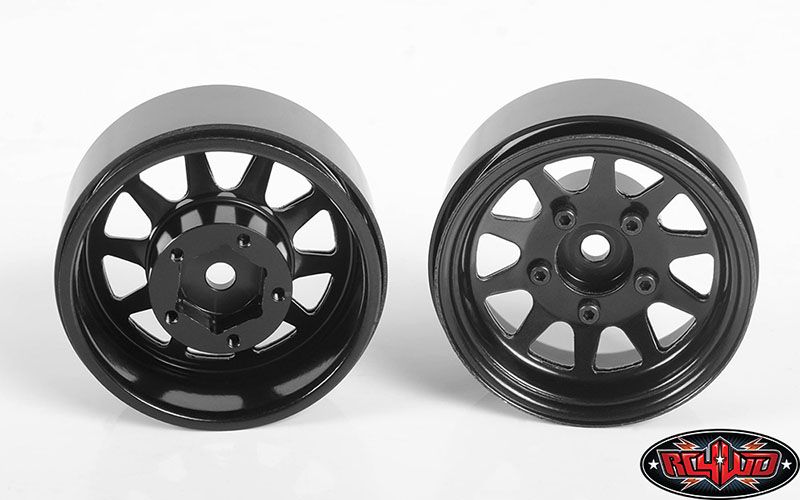 RC4WD 1.55" OEM Stamped Steel Beadlock Wheels (Black) (4)